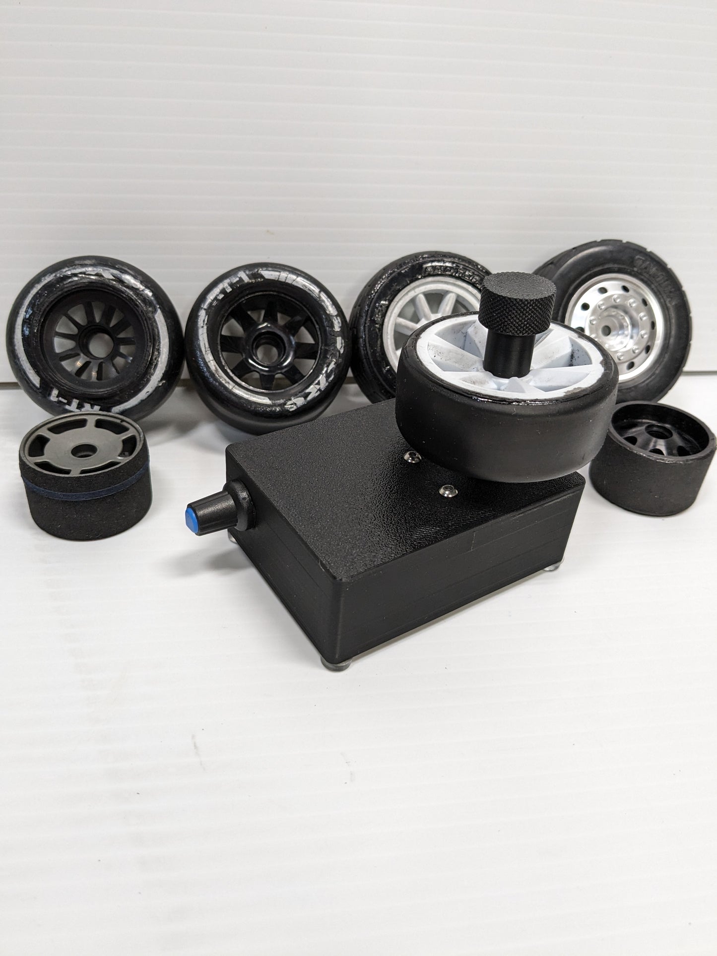 001 - RC Car Tire Sidewall Spinner/Gluer - All Adapters included