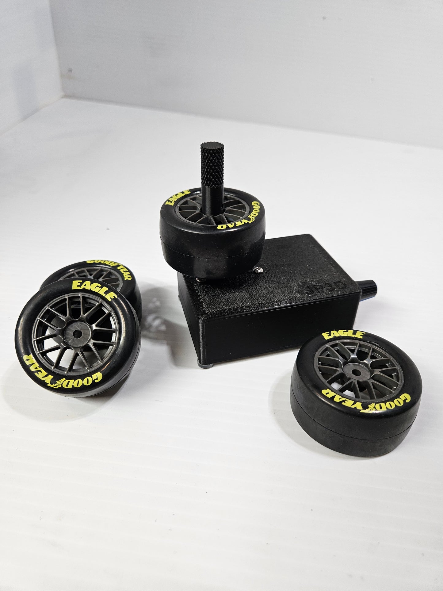 001 - RC Car Tire Sidewall Spinner/Gluer - All Adapters included